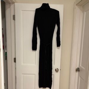 Newport News Black Long Sleeve Dress